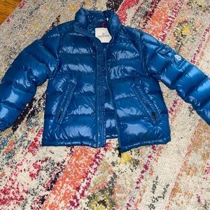 Moncler Kids coat blue/green NO Hood size 6Y